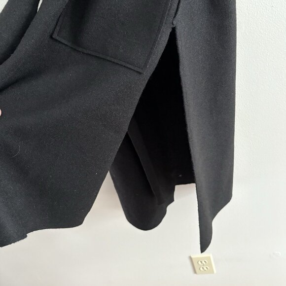 TheKorner Anthropologie One Size Black Wool Blend Belted Flora Longline Vest NWT - Picture 7 of 15